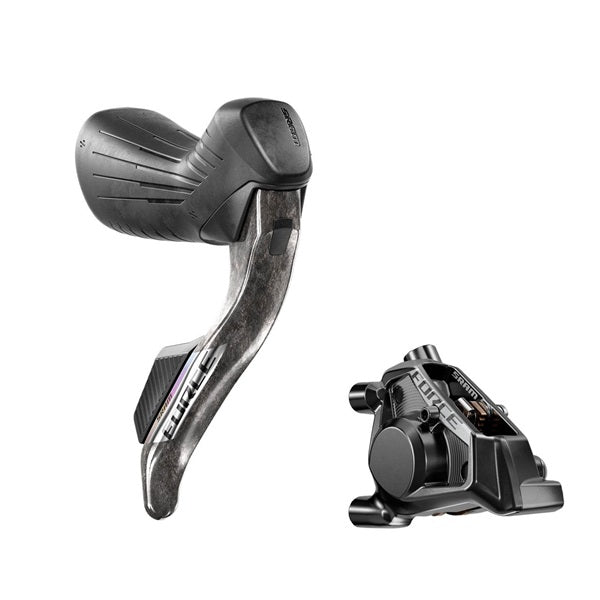 COMANDO SRAM FORCE DX CON PINZA DISCO ANTERIORE FLAT MOUNT 12V NERO AXS E1