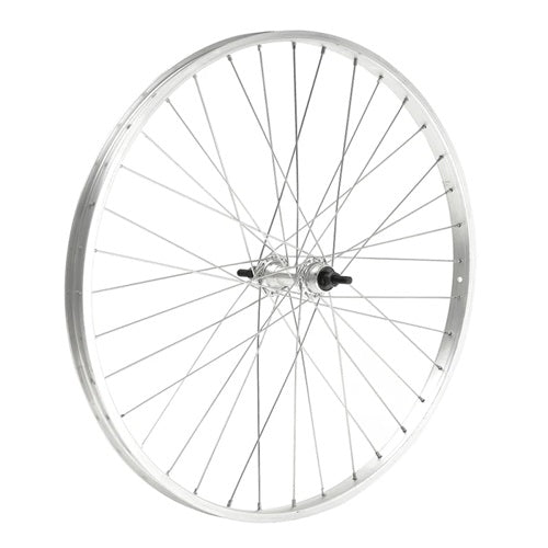 RUOTA ANTERIORE MVTEK 24x1.75 SPORT-OLANDA MOZZO IN ACCIAIO SU SFERE CON DADO 3/8