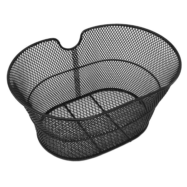 CESTINO MVTEK ANTERIORE OVALE 30x18x39cm ACCIAIO SENZA GANCI NERO