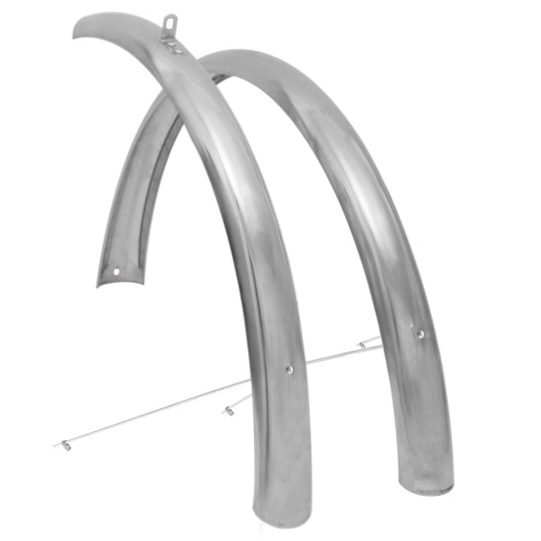 PARAFANGHI EASY COPPIA ACCIAIO TOURING 24 ARGENTO