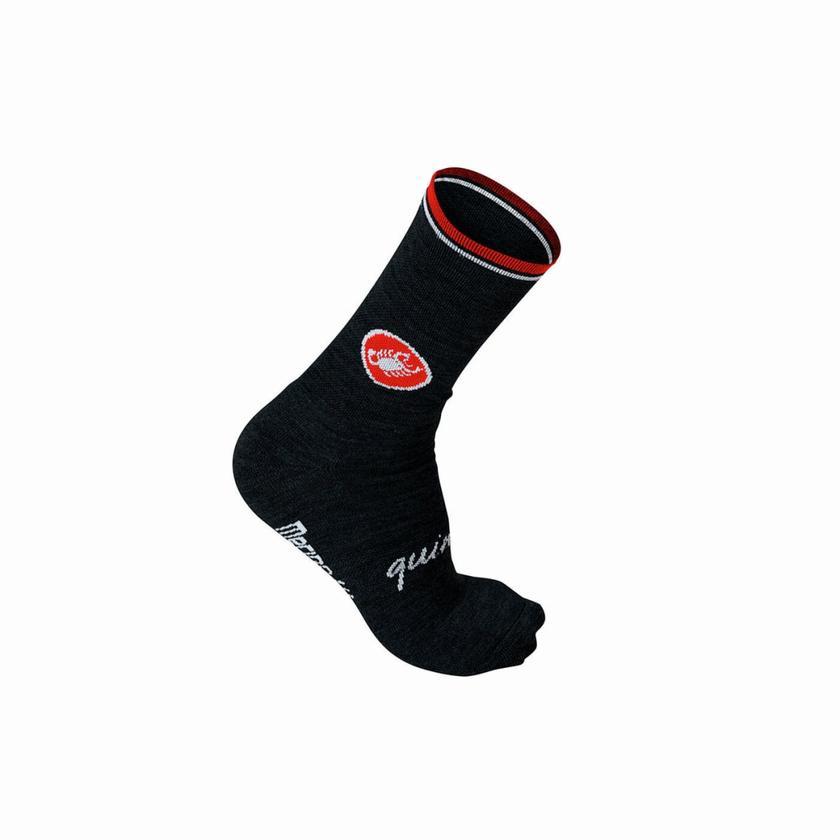CALZINI CASTELLI QUINDICI SOFT BLACK