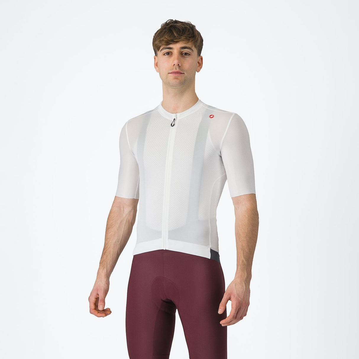 MAGLIA m/c CASTELLI ESPRESSO IVORY/DARK GRAY