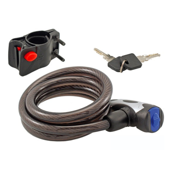 CAVO ANTIFURTO WAG SPIRALE SPIRAL Ø 12 1200mm NERO
