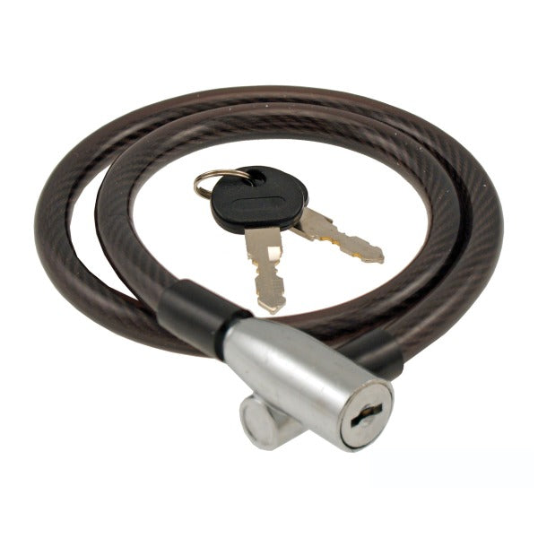 LUCCHETTO ANTIFURTO WAG CAVO SPIRALE STEELHEAD Ø 10 1000mm NERO