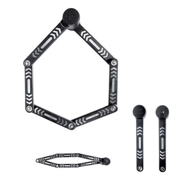 LUCCHETTO ANTIFURTO KRYPTONITE PIEGHEVOLE KRYPTOLOCK 685 NERO ARGENTO