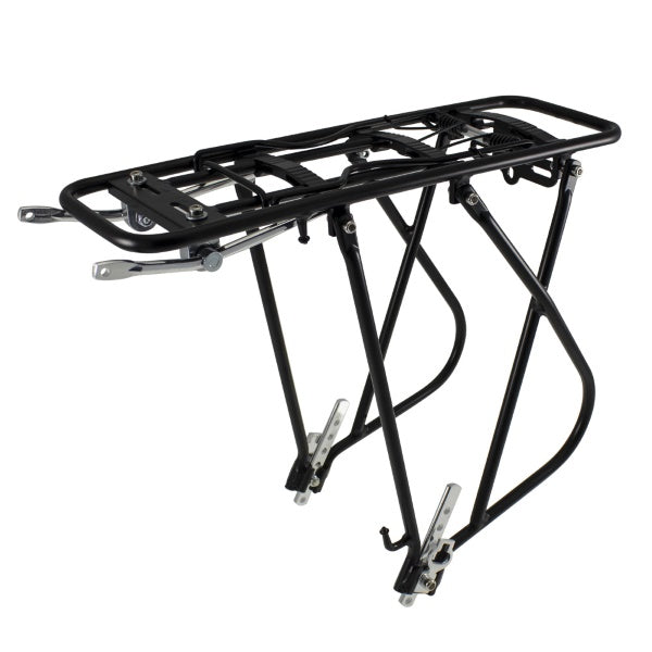 PORTAPACCO EASY POSTERIORE REGOLABILE ALLUMINIO TOUR 26-28 NERO