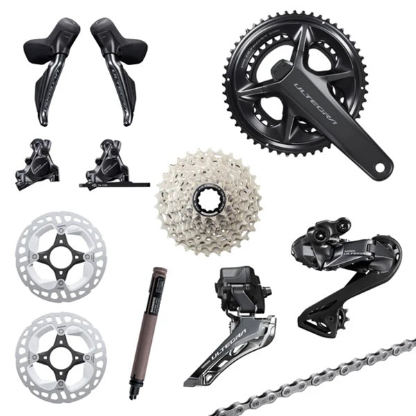 GRUPPO SHIMANO ULTEGRA Di2 R8170 MISURATORE DI POTENZA 2x12V DISCO 11-34D