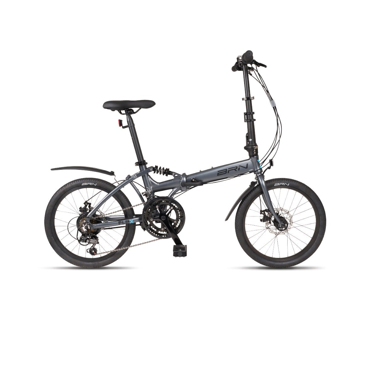 BICICLETTA BRN BIKE FOLDING FULL GRIGIA