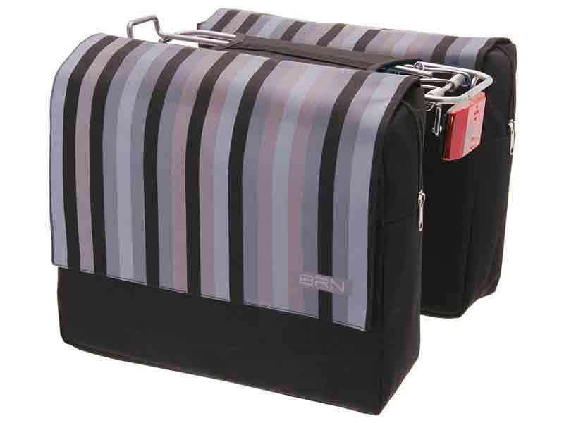 BORSA BRN TRENDY RIGHE GRIGIE