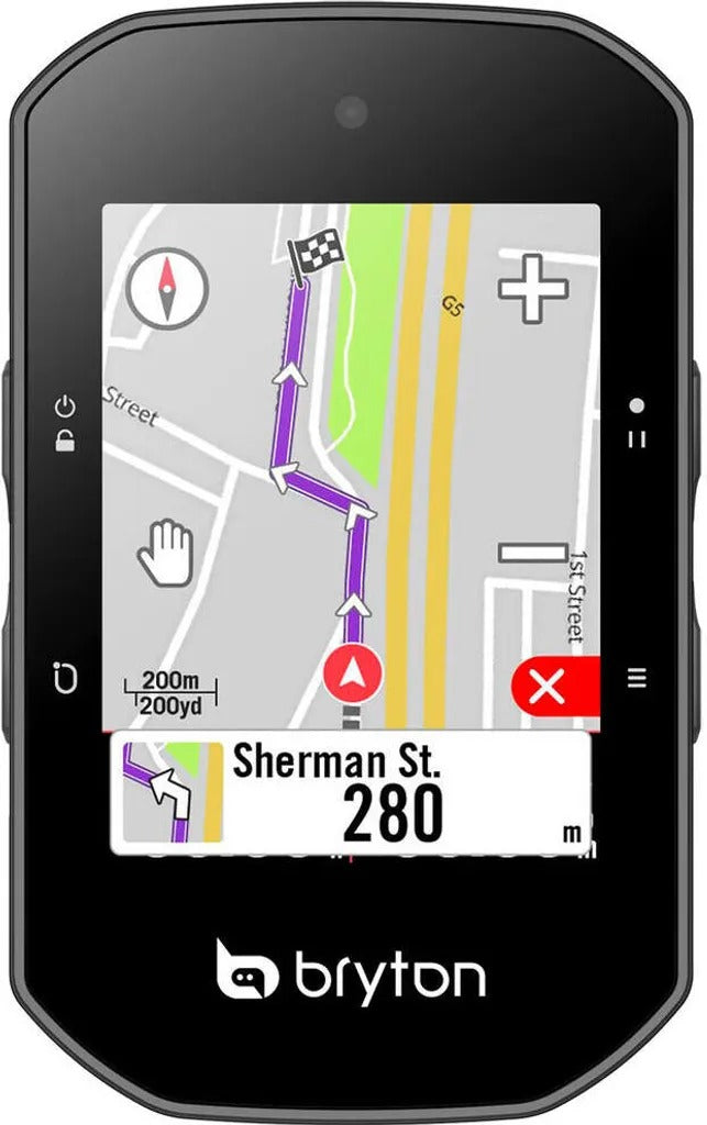 CICLOCOMPUTER BRYTON GPS RIDER S500T CON KIT DUAL SENSOR, HRM E SUPPORTO FRONTALE IN ALLUMINIO