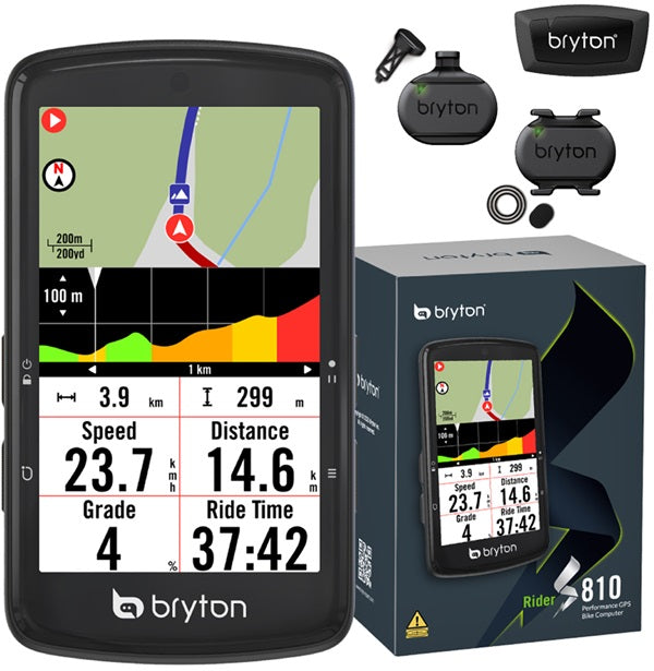 CICLOCOMPUTER BRYTON RIDER S810T DUAL SENSOR CADENZA-VELOCITA' E FASCIA CARDIO