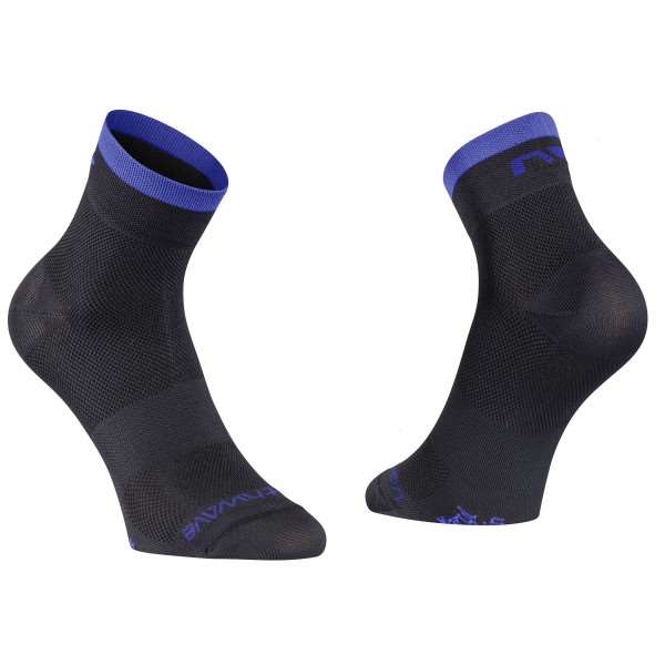 CALZINI NORTHWAVE NEW LOGO NERO-AZZURRO