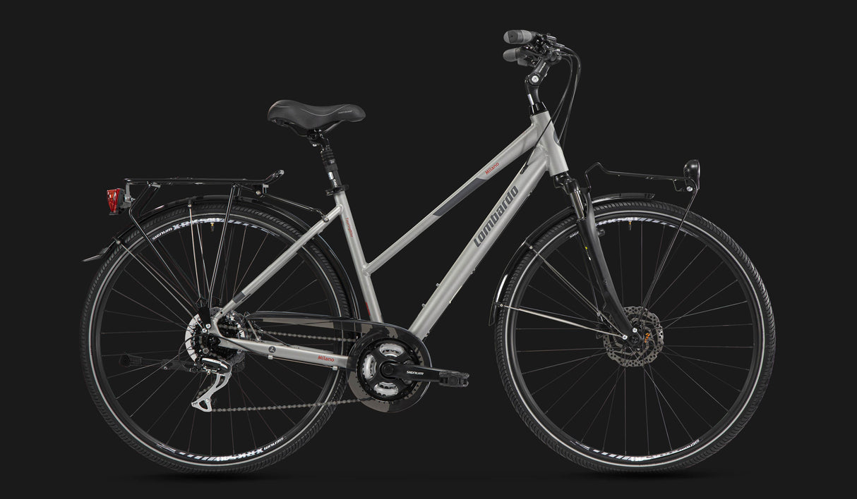 BICICLETTA LOMBARDO 28 MILANO GRIGIO-ANTRACITE LUCIDO 43