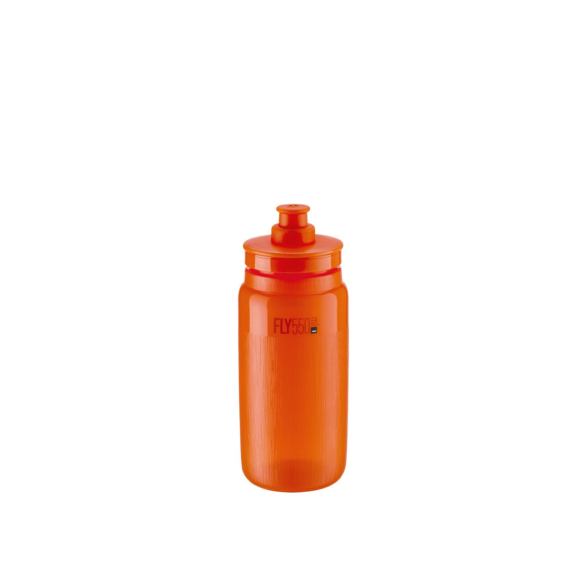 BORRACCIA ELITE FLY TEX TRASPARENTE ARANCIONE ROSSO, LOGO GRIGIO 550ML