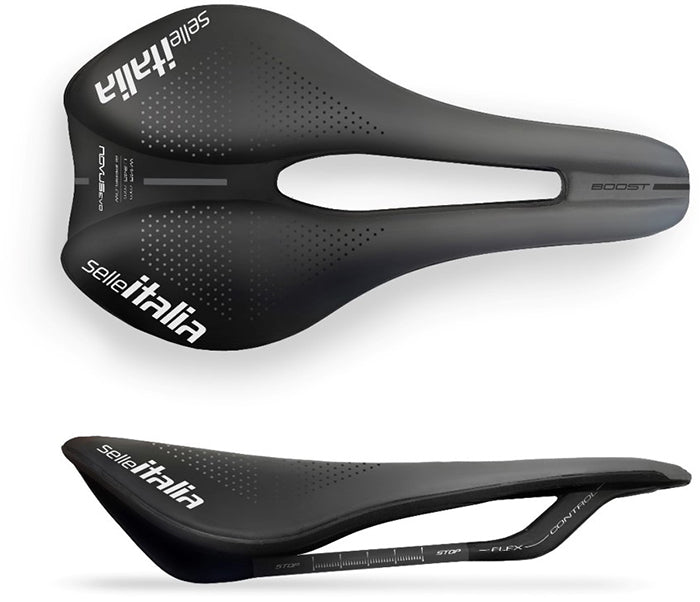 SELLA SELLE ITALIA NOVUS BOOST EVO SUPERFLOW L 145mm NERA
