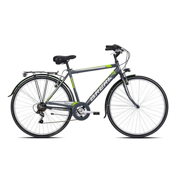 BICICLETTA BRERA 28 TRENDY 7V TITANIO VERDE