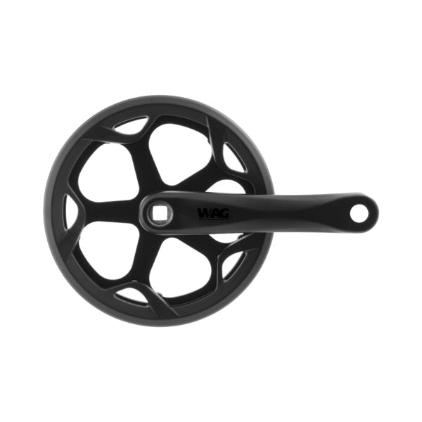 GUARNITURA WAG FAT BIKE 46DENTI 165mm ALLUMINIO NERO