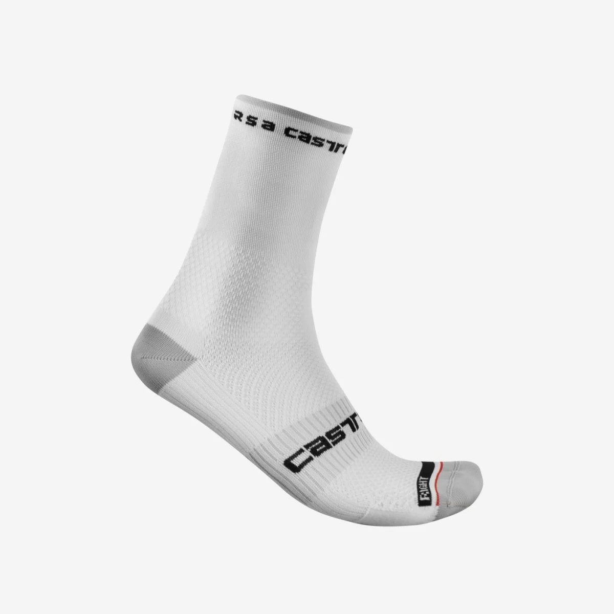 CALZINI CASTELLI ROSSO C. PRO 15 WHITE