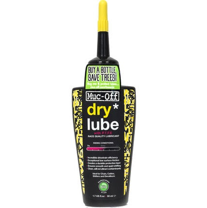 LUBRIFICANTE MUC-OFF DRY LUBE BIODEGRADABILE 50ml ##  MUC-OFF