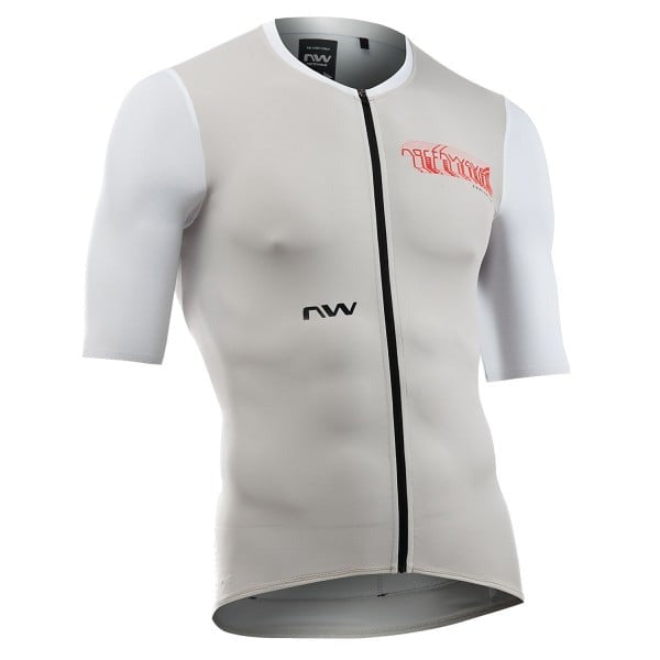 MAGLIA NORTHWAVE ESSENCE EVO GRIGIO CHIARO/BIANCO