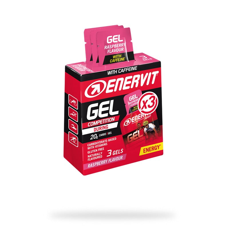 GEL LAMPONE CON CAFFEINA ENERVIT astuccio da 3X25ml