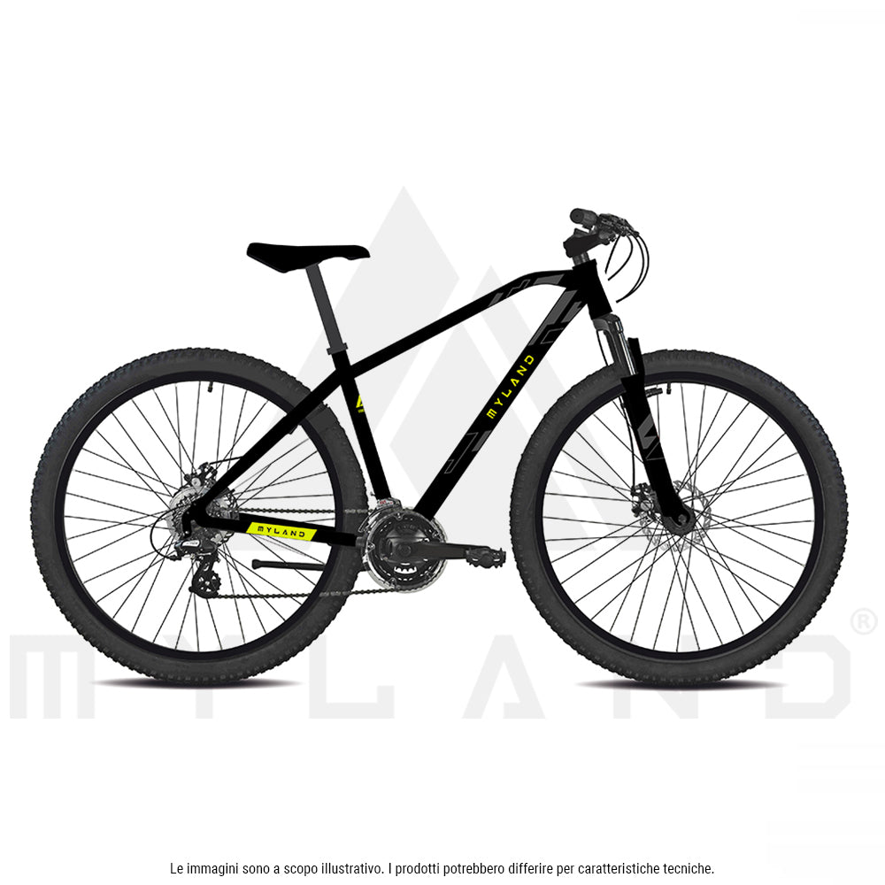 BICICLETTA MYLAND, MTB 29" 27V, DISCO IDRAULICO, ALLUMINIO, ALTURA