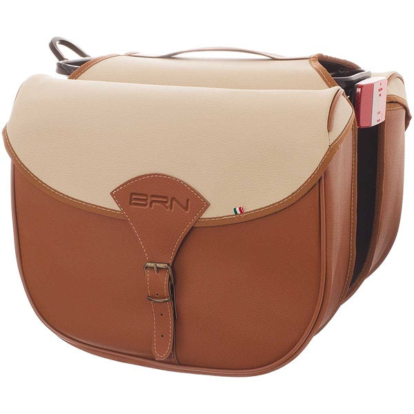 BORSA BRN PARIGI A BISACCIA SIMILCUOIO CREMA