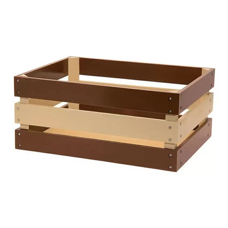 CESTINO BRN IN LEGNO VERSILIA MARRONE NATURALE RINFORZATO ##  BRN