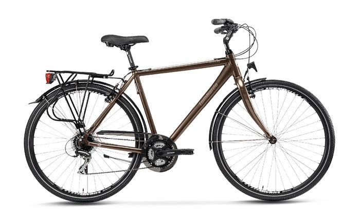 BICICLETTA LOMBARDO 28 TARANTO 400 MARRONE GRIGIO 43CM