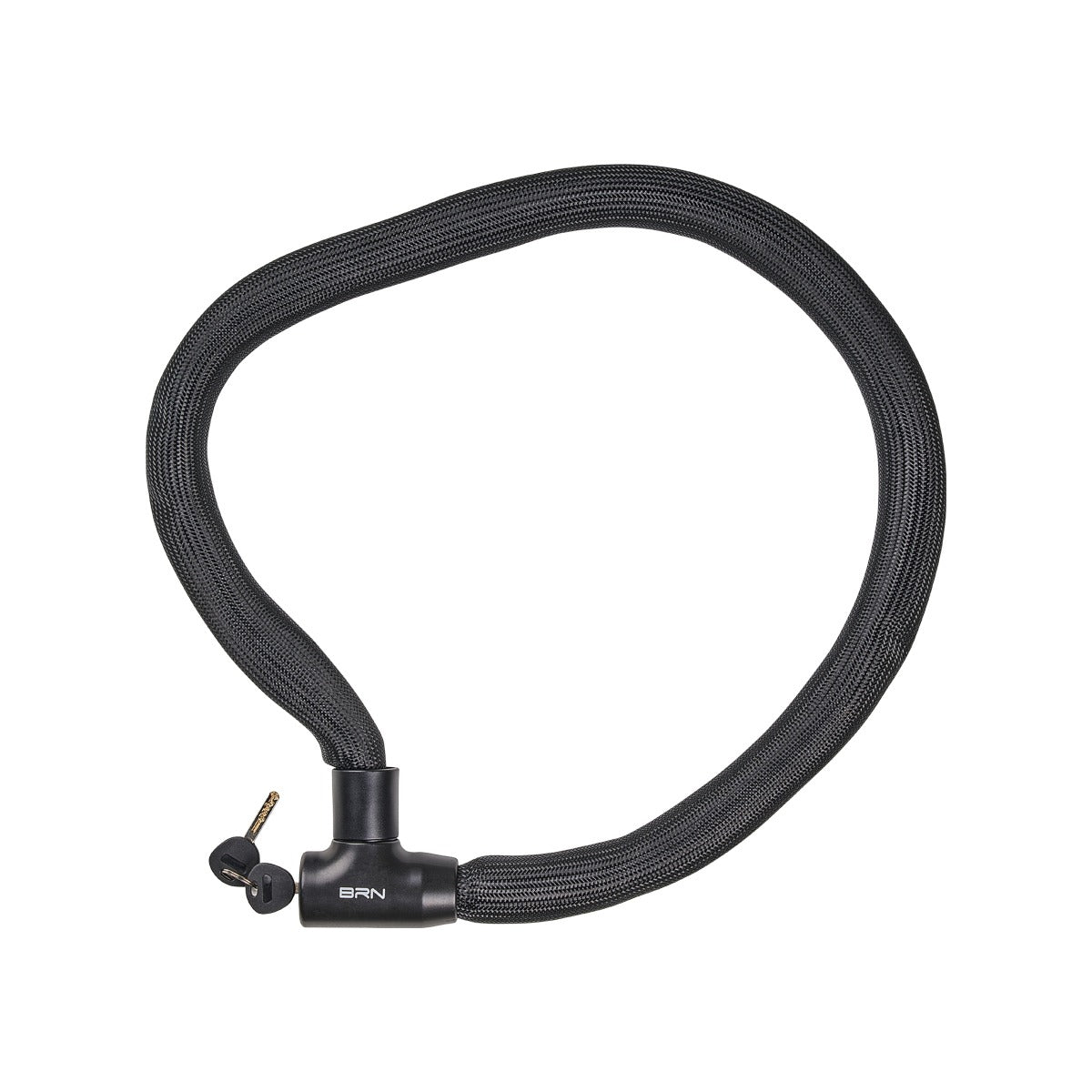 LUCCHETTO BRN FLEX CATENA CHIAVE 1200 x 6 mm NERO