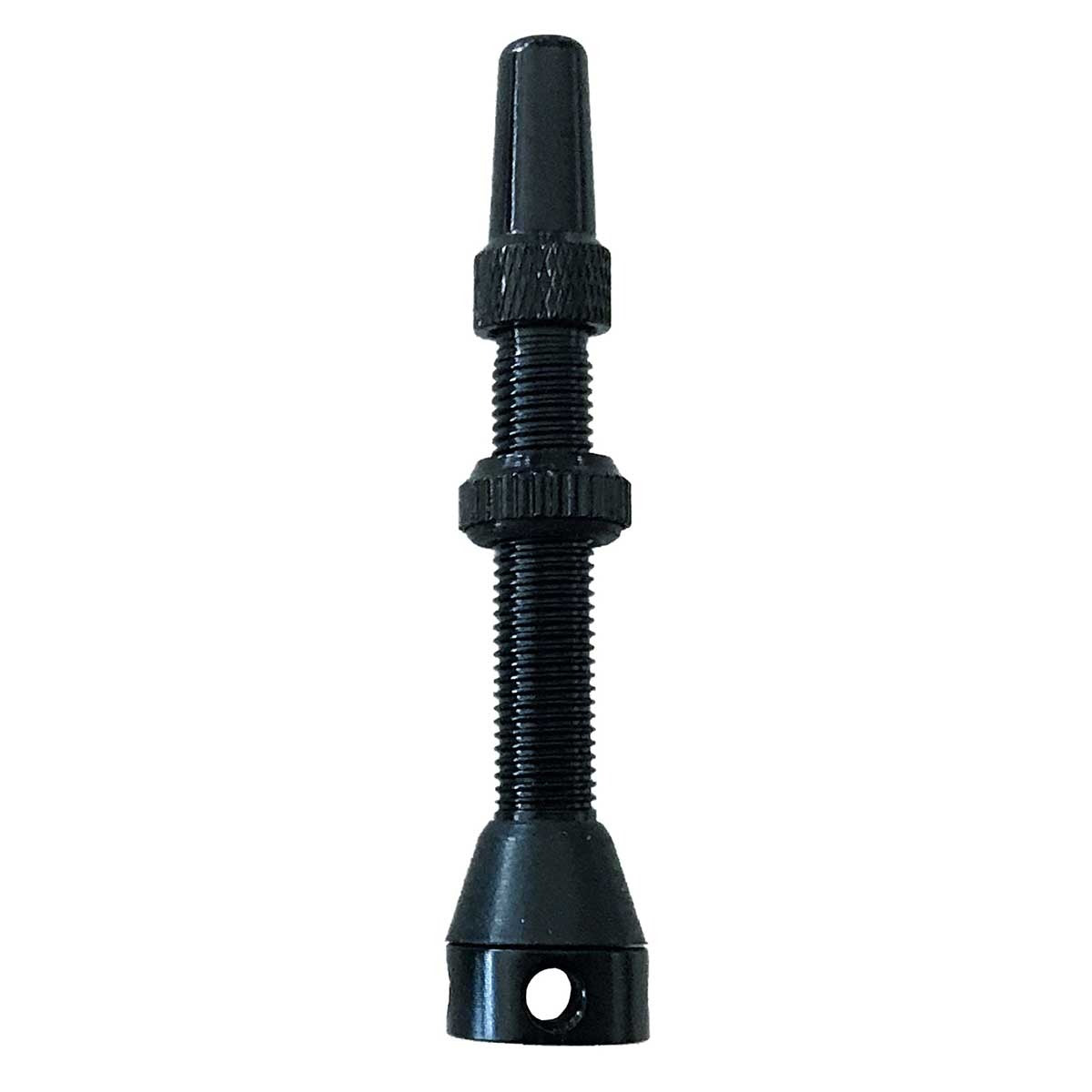 VALVOLA ALLUMINIO NERA BASE FORATA