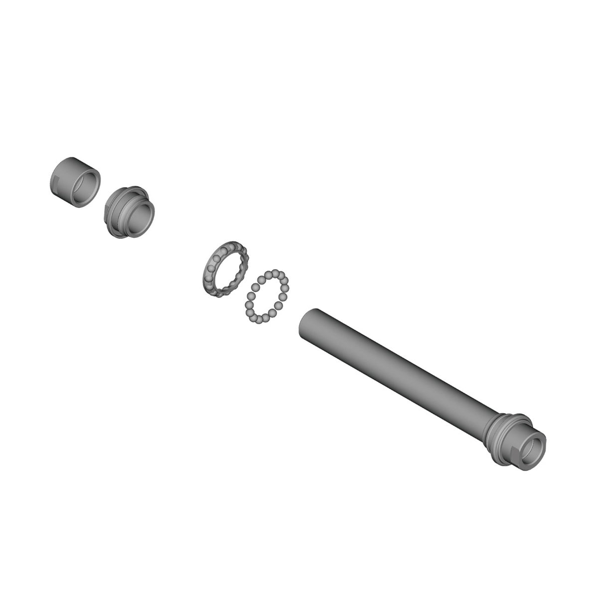 ASSE MOZZO SHIMANO COMPLETO POSTERIORE FH-MT400B